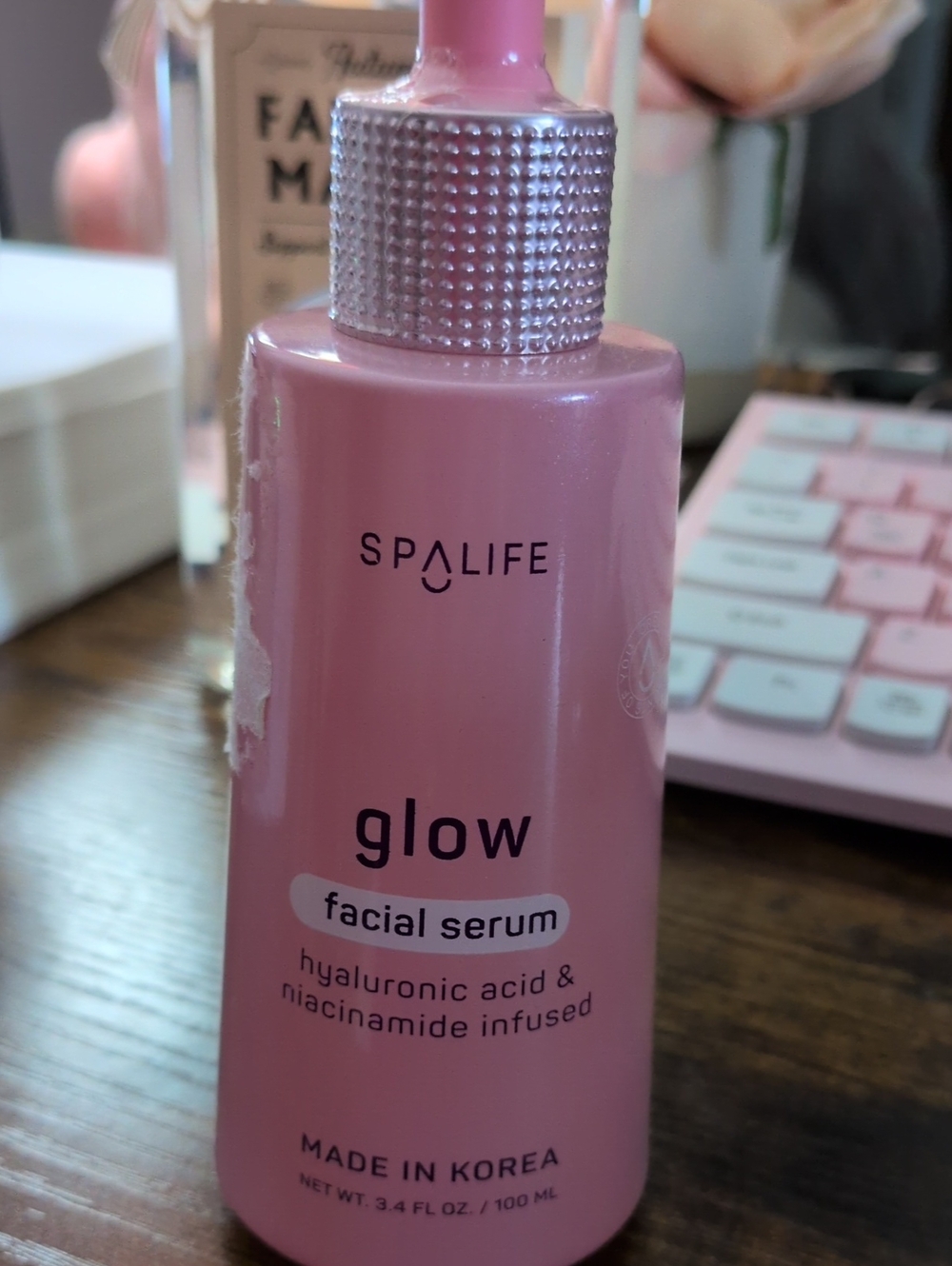 SPALIFE Pink Glow Facial Serum - Hydrating Hyaluronic + Niacinamide